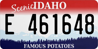 ID license plate E461648