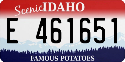 ID license plate E461651