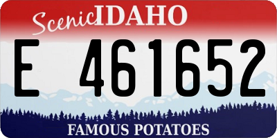 ID license plate E461652