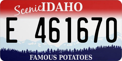 ID license plate E461670