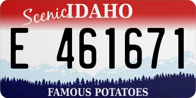 ID license plate E461671