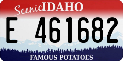 ID license plate E461682
