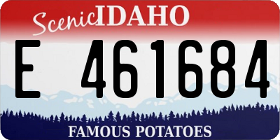 ID license plate E461684