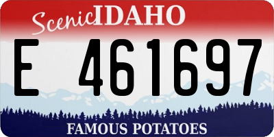 ID license plate E461697
