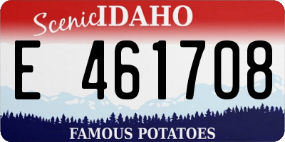 ID license plate E461708