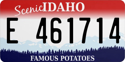 ID license plate E461714