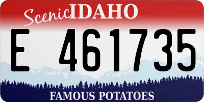 ID license plate E461735