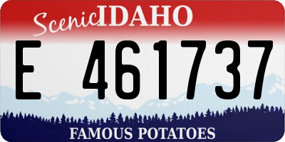 ID license plate E461737