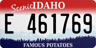 ID license plate E461769