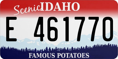 ID license plate E461770