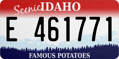 ID license plate E461771