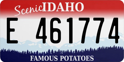ID license plate E461774