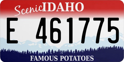 ID license plate E461775