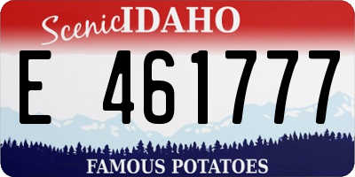 ID license plate E461777