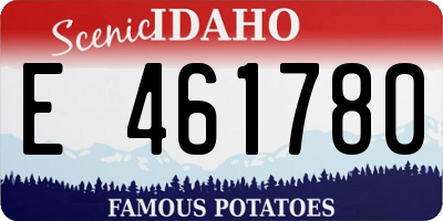 ID license plate E461780