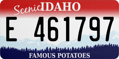 ID license plate E461797