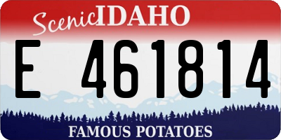 ID license plate E461814