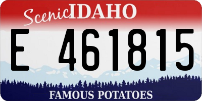 ID license plate E461815