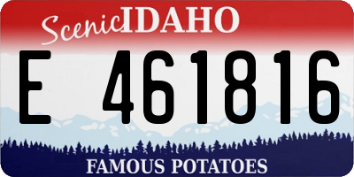 ID license plate E461816