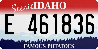 ID license plate E461836