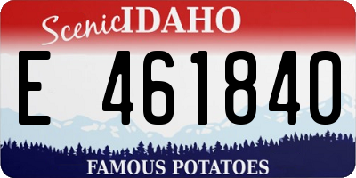 ID license plate E461840