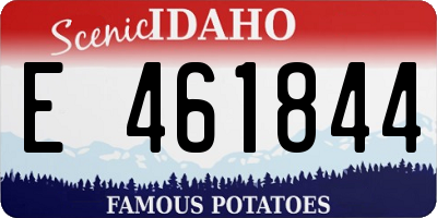 ID license plate E461844