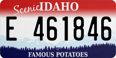 ID license plate E461846