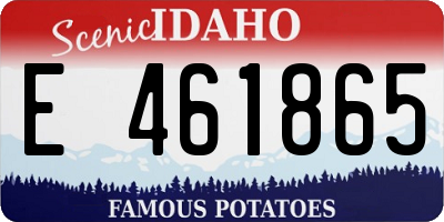 ID license plate E461865