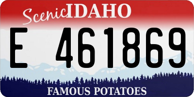 ID license plate E461869
