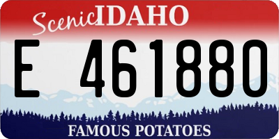 ID license plate E461880