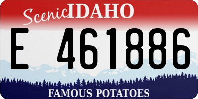 ID license plate E461886
