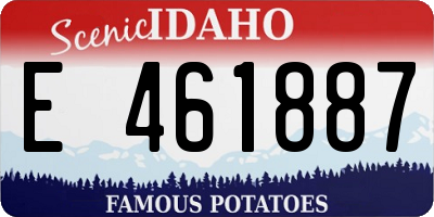 ID license plate E461887