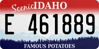 ID license plate E461889