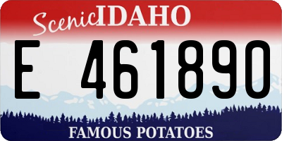 ID license plate E461890