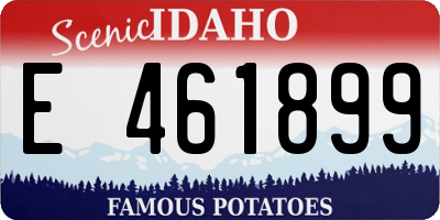 ID license plate E461899