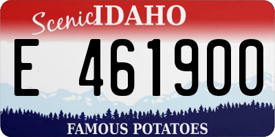 ID license plate E461900
