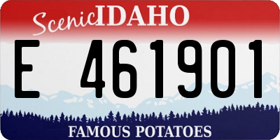 ID license plate E461901
