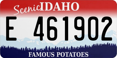 ID license plate E461902