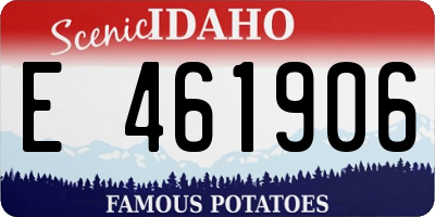 ID license plate E461906