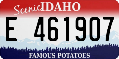 ID license plate E461907