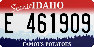 ID license plate E461909