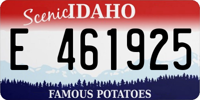 ID license plate E461925