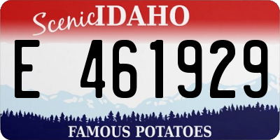 ID license plate E461929