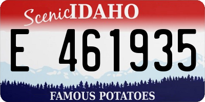 ID license plate E461935