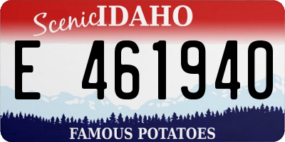 ID license plate E461940