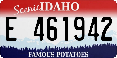 ID license plate E461942