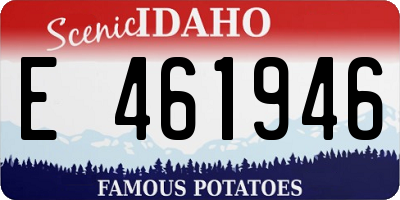 ID license plate E461946