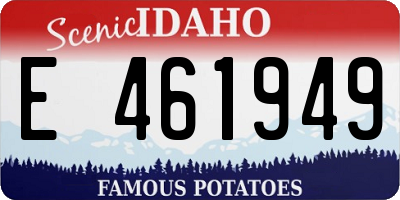 ID license plate E461949