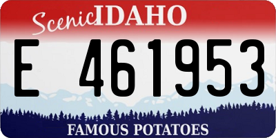 ID license plate E461953