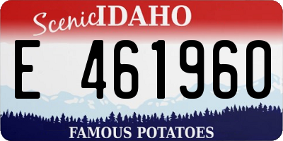 ID license plate E461960